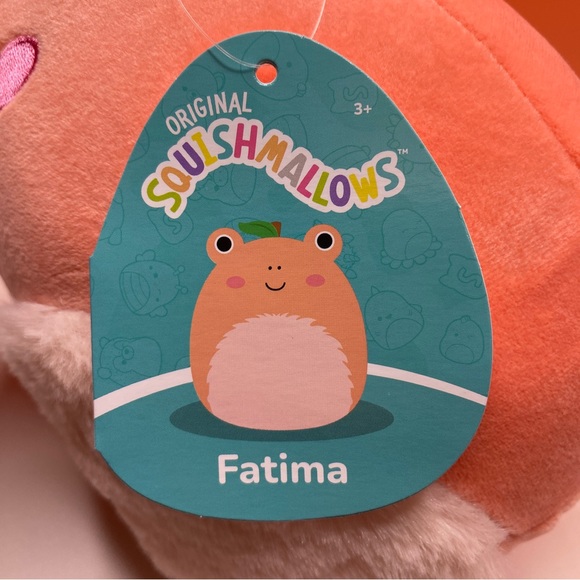 Squishmallow Fatima the Peach Frog 8” - Picture 7 of 9